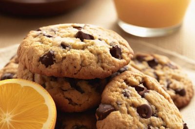 Low Sugar or Sugar Free Orange Chocolate Chip Cookies