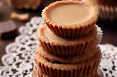 Low Sugar or Sugar Free Peanut Butter Cup Cookies