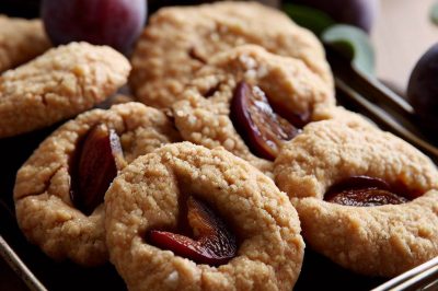 Low Sugar or Sugar Free Plum Cookies