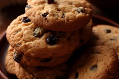 Low Sugar or Sugar Free Raisin Cookies