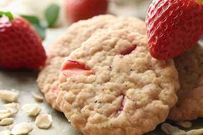 Low Sugar or Sugar Free Strawberry Cookies
