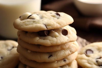 Low Sugar or Sugar Free White Chocolate Chip Cookies