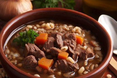 Oil-Free Beef and Barley Soup