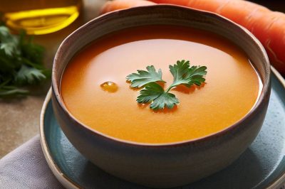 Oil-Free Carrot and Ginger Soup