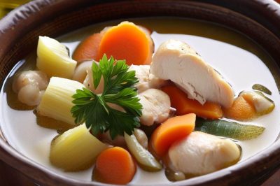 Oil-Free Chicken and Vegetable Soup