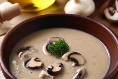 Oil-Free Cream of Mushroom Soup