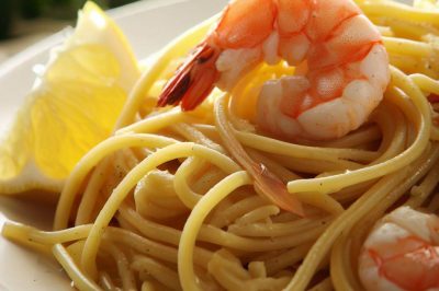 Oil-Free Linguine with Lemon and Shrimp