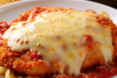 Oil-Free One-Serving Chicken Parmesan