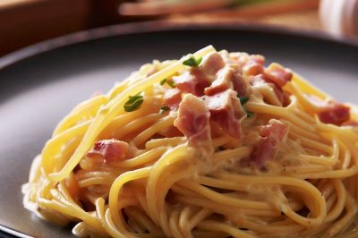 Oil-Free Spaghetti Carbonara