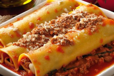 Oil-Free Stuffed Manicotti