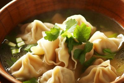 Oil-Free Wonton Soup