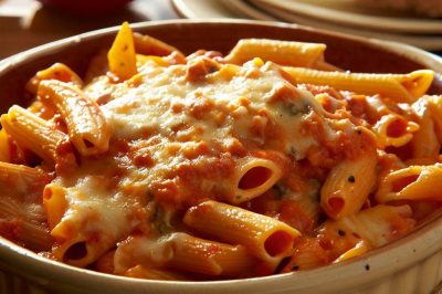 One-Serving Baked Ziti