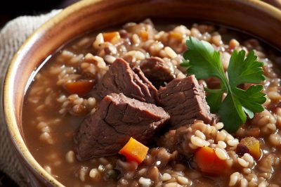One-Serving Beef and Barley Soup
