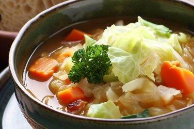 One Serving Cabbage Soup