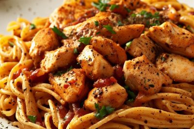 One-Serving Cajun Chicken Pasta
