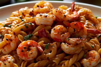One-Serving Cajun Shrimp Pasta