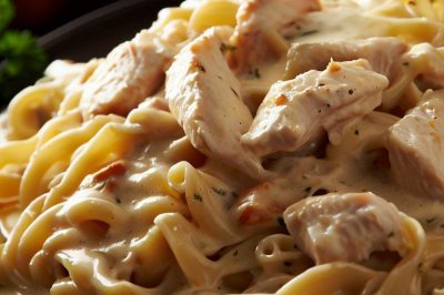 One-Serving Chicken Alfredo