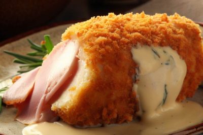 One-Serving Chicken Cordon Bleu