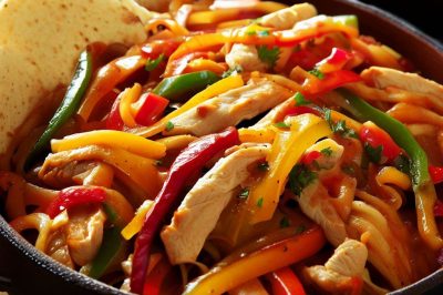 One-Serving Chicken Fajitas