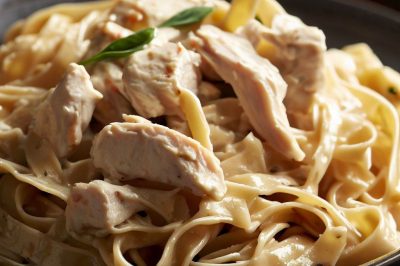 One Serving Chicken Fettuccine Alfredo