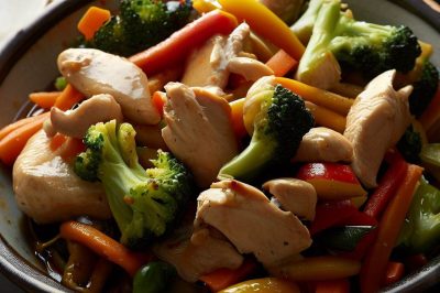 One-Serving Chicken Stir-Fry with Vegetables