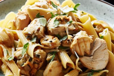 One-Serving Chicken and Artichoke Pasta