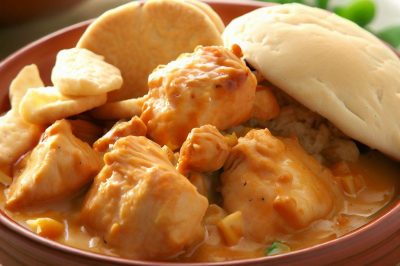 One-Serving Chicken and Biscuits
