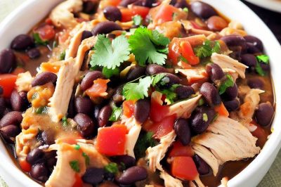 One-Serving Chicken and Black Bean Salsa