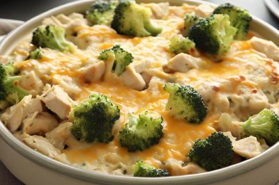 One-Serving Chicken and Broccoli Casserole