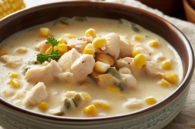 One-Serving Chicken and Corn Chowder