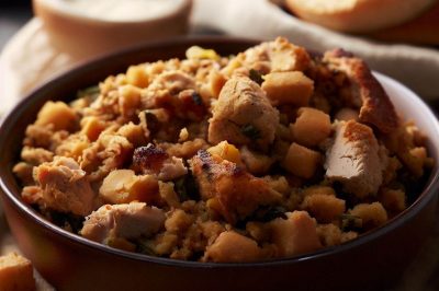 One-Serving Chicken and Cornbread Stuffing