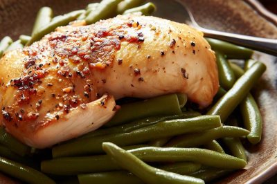 One-Serving Chicken and Green Beans