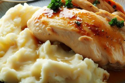 One-Serving Chicken and Mashed Potatoes