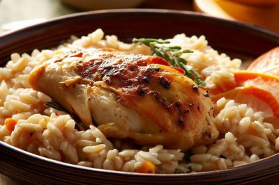One-Serving Chicken and Rice