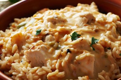 One-Serving Chicken and Rice Casserole