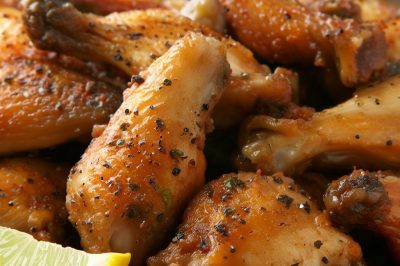 One-Serving Lemon Pepper Wings