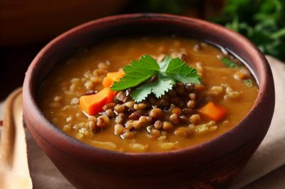 One Serving Lentil Soup