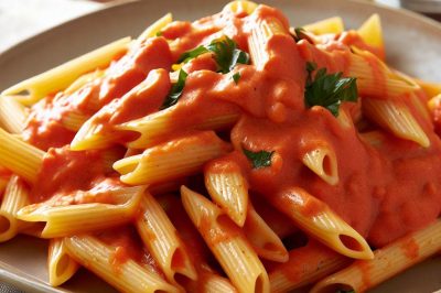 One Serving Penne with Vodka Sauce