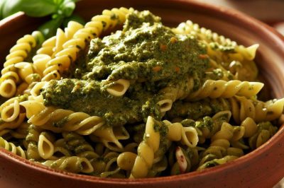 One Serving Pesto Pasta