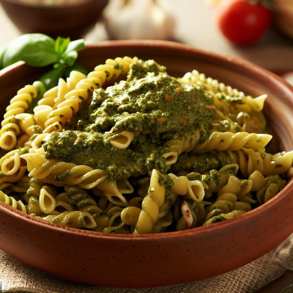 One Serving Pesto Pasta
