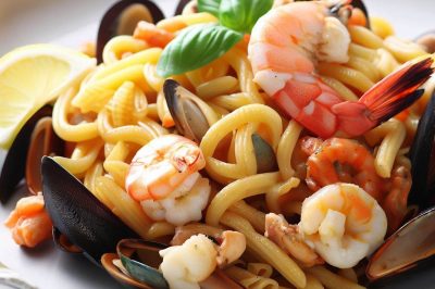 One-Serving Seafood Pasta
