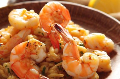 One Serving Shrimp Scampi