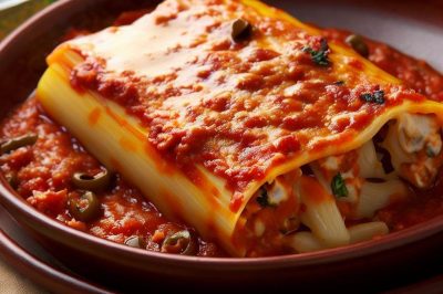One Serving Stuffed Manicotti