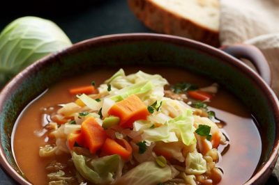 One-Serving Vegan Cabbage Soup