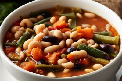 One Serving Vegan Minestrone Soup
