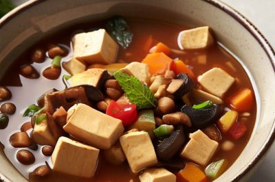 One-Serving Vegan Tofu Soup