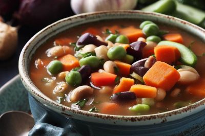One-Serving Vegan Vegetable Soup