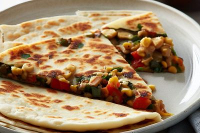 One-Serving Veggie Breakfast Quesadilla