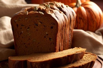 One Serving Whole Grain Pumpkin Bread