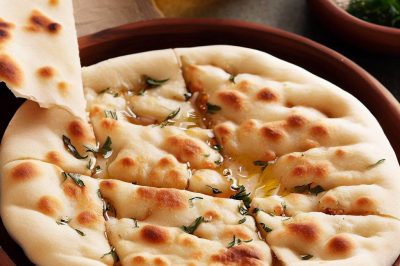 One Serving of Homemade Flatbread